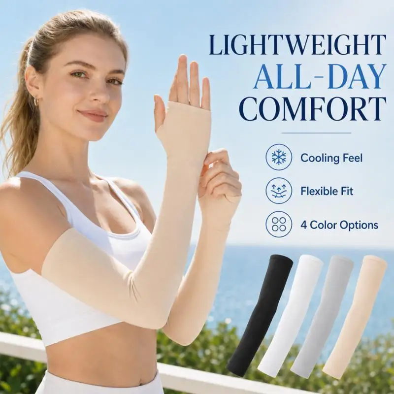 Cooling Arm Sleeves - Lightweight Stretch 4 Colors Full-Length UV Protection Breathable & Flexible for Outdoor Sports
Cooling Arm Sleeves - Lightweight Stretch 4 Colors Full-Length UV Protection Breathable & Flexible for Outdoor Sports