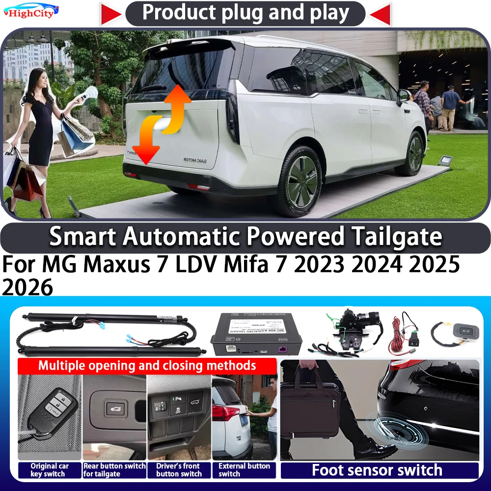 For MG Maxus 7 LDV Mifa 7 2023 2024 2025 2026 Smart Automatic Powered Tailgate Key Control Trunk Lift Close Kit Power Tailgate
For MG Maxus 7 LDV Mifa 7 2023 2024 2025 2026 Smart Automatic Powered Tailgate Key Control Trunk Lift Close Kit Power Tailgate