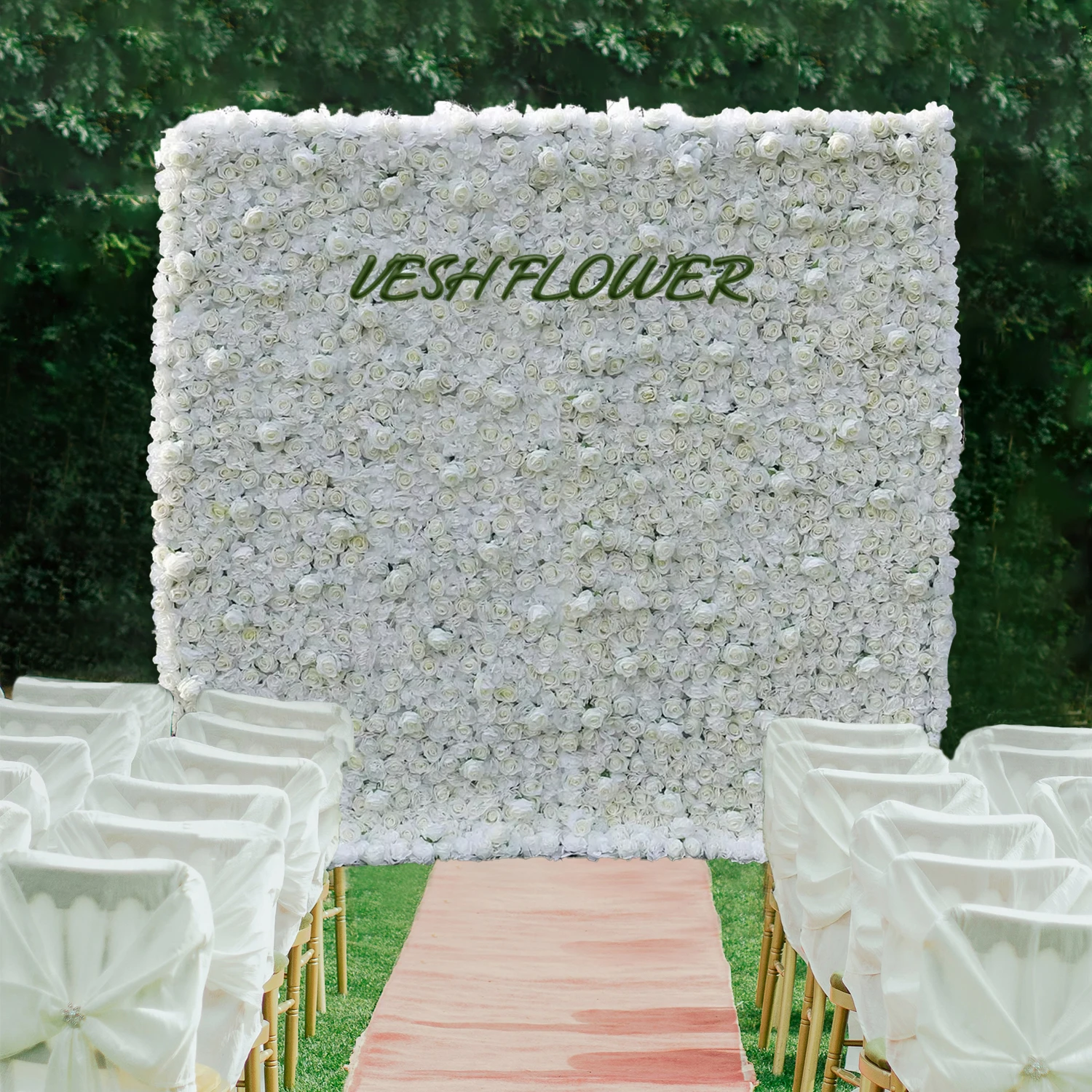 Royal Wedding Series 3D White Rose Fabric Flower Wall Wedding Background Decoration Party Prop Window Display
Royal Wedding Series 3D White Rose Fabric Flower Wall Wedding Background Decoration Party Prop Window Display