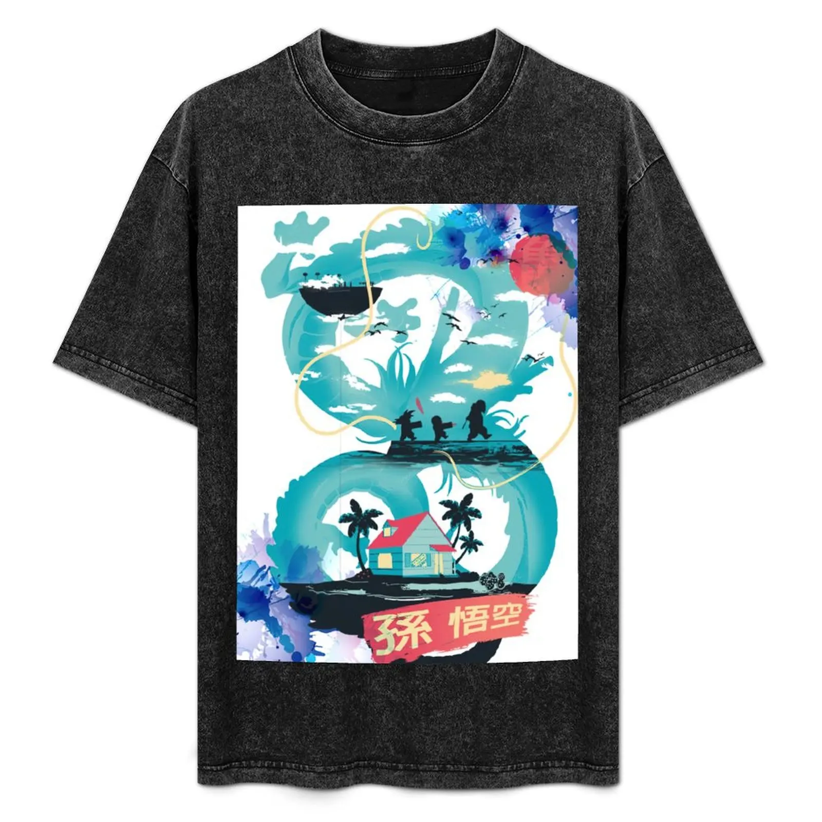 shenlong and kame house T-Shirt basketball graphic tees vintage graphic tee slim fit t shirts for men 
shenlong and kame house T-Shirt basketball graphic tees vintage graphic tee slim fit t shirts for men