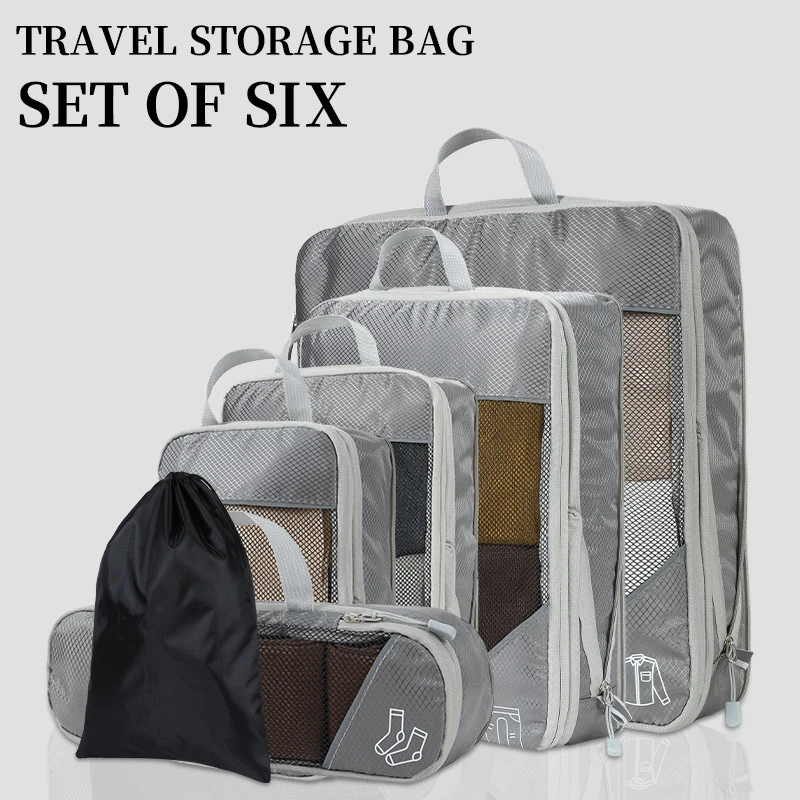6PCS Compressed Travel Storage Bag Set Folding Packing Cubes Clothes Luggage Organizer Portable Lightweight Suitcase Bag
6PCS Compressed Travel Storage Bag Set Folding Packing Cubes Clothes Luggage Organizer Portable Lightweight Suitcase Bag