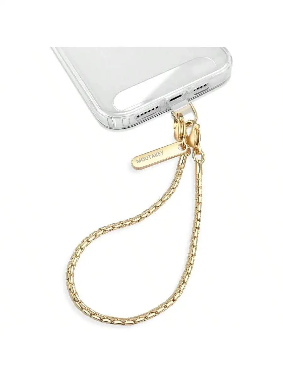 Metal Phone Wrist Strap Chain Detachable Lanyard For Women Travel Shopping Party
Metal Phone Wrist Strap Chain Detachable Lanyard For Women Travel Shopping Party