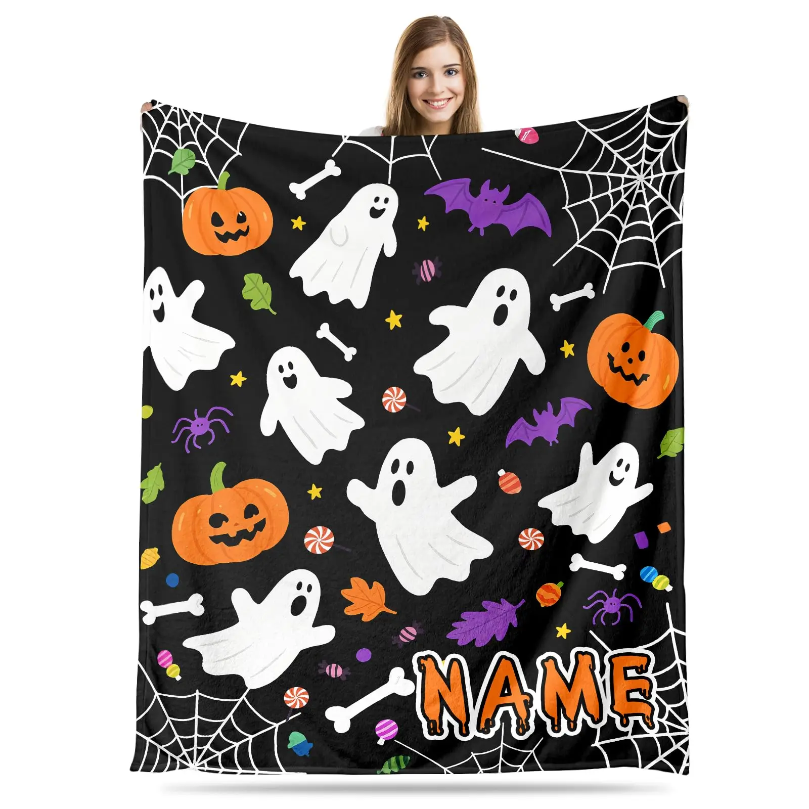 Одеяло на Хэллоуин на заказ, подарки для мальчиков и девочек-подростков, пледы с персонализированным именем, подарки на Хэллоуин
Одеяло на Хэллоуин на заказ, подарки для мальчиков и девочек-подростков, пледы с персонализированным именем, подарки на Хэллоуин