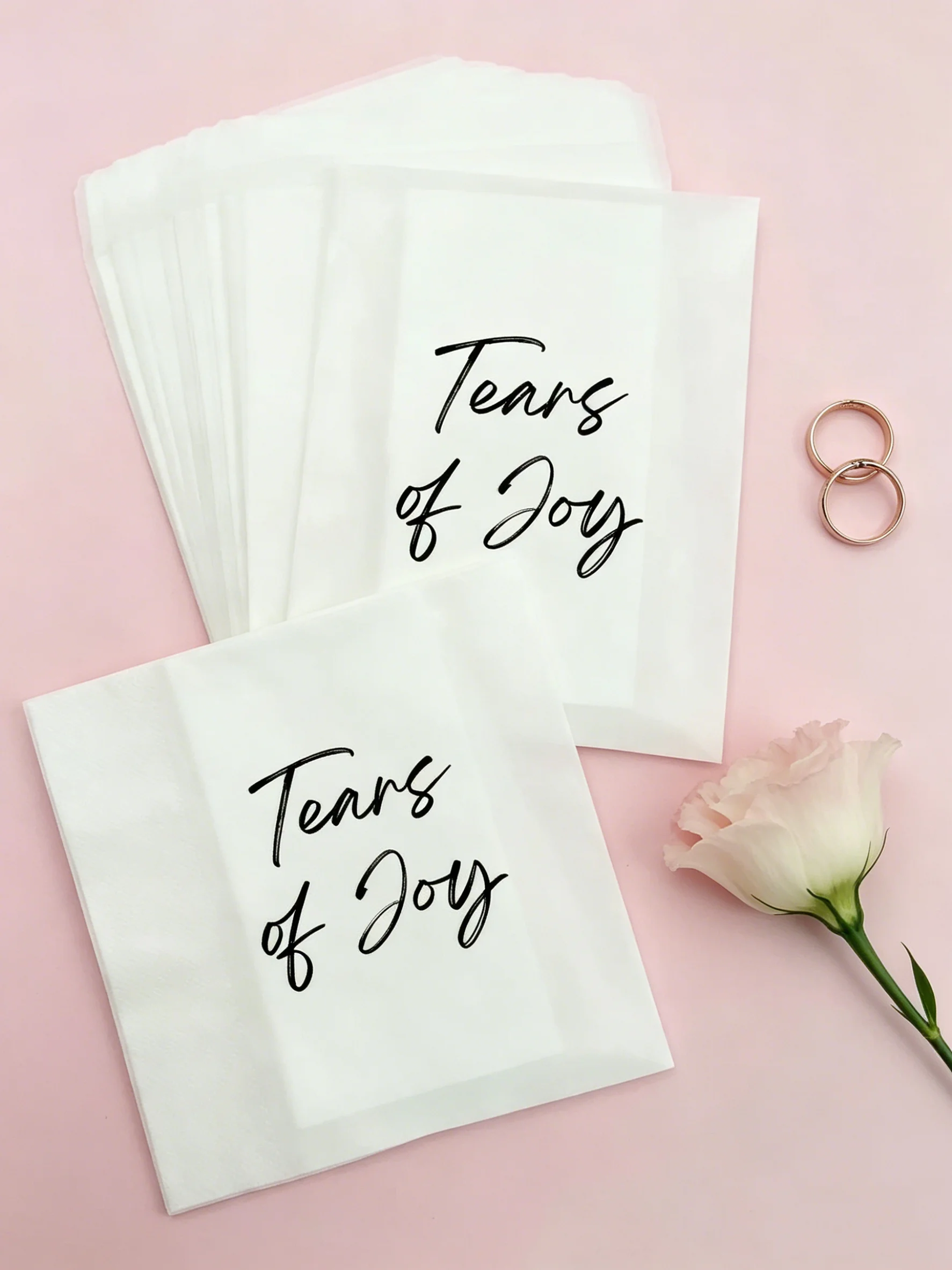 Personalised Happy Tears Wedding Tissue Packets 100% Biodegradable Glassine Vellum Bags Custom Print Wedding Confetti Guest
Personalised Happy Tears Wedding Tissue Packets 100% Biodegradable Glassine Vellum Bags Custom Print Wedding Confetti Guest