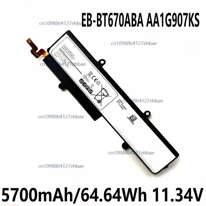 EB-BT670ABA AA1G907KS 5700mAh/64.64Wh 11.34V Laptop Battery For Samsung Galaxy View 18.4" SM-T670 SM-T677A SeriesFast ship
EB-BT670ABA AA1G907KS 5700mAh/64.64Wh 11.34V Laptop Battery For Samsung Galaxy View 18.4" SM-T670 SM-T677A SeriesFast ship