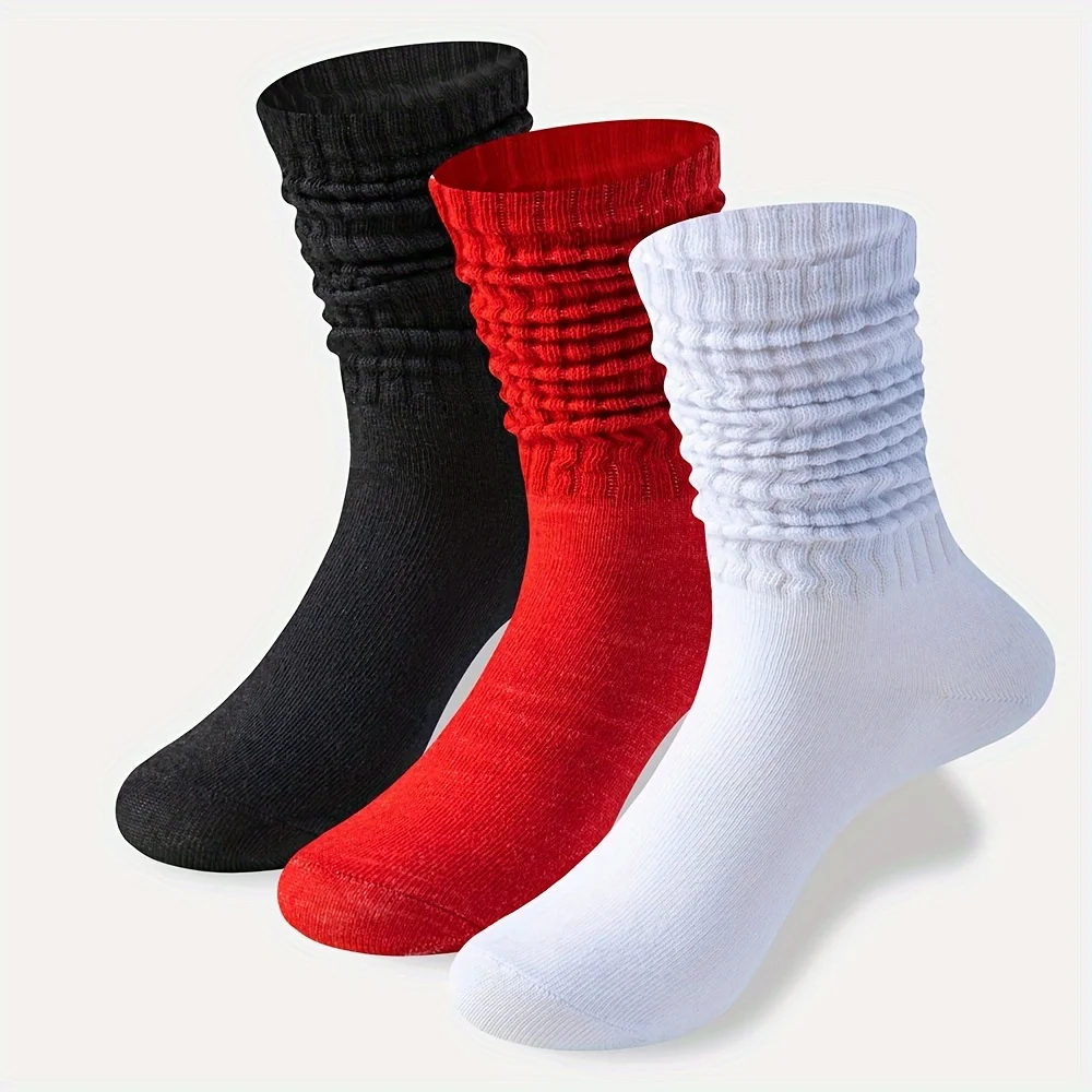 3/6 Pairs Solid Slouch Socks, Simple & Comfort All-match Mid Tube Socks, Women's Stockings & Hosiery
3/6 Pairs Solid Slouch Socks, Simple & Comfort All-match Mid Tube Socks, Women's Stockings & Hosiery