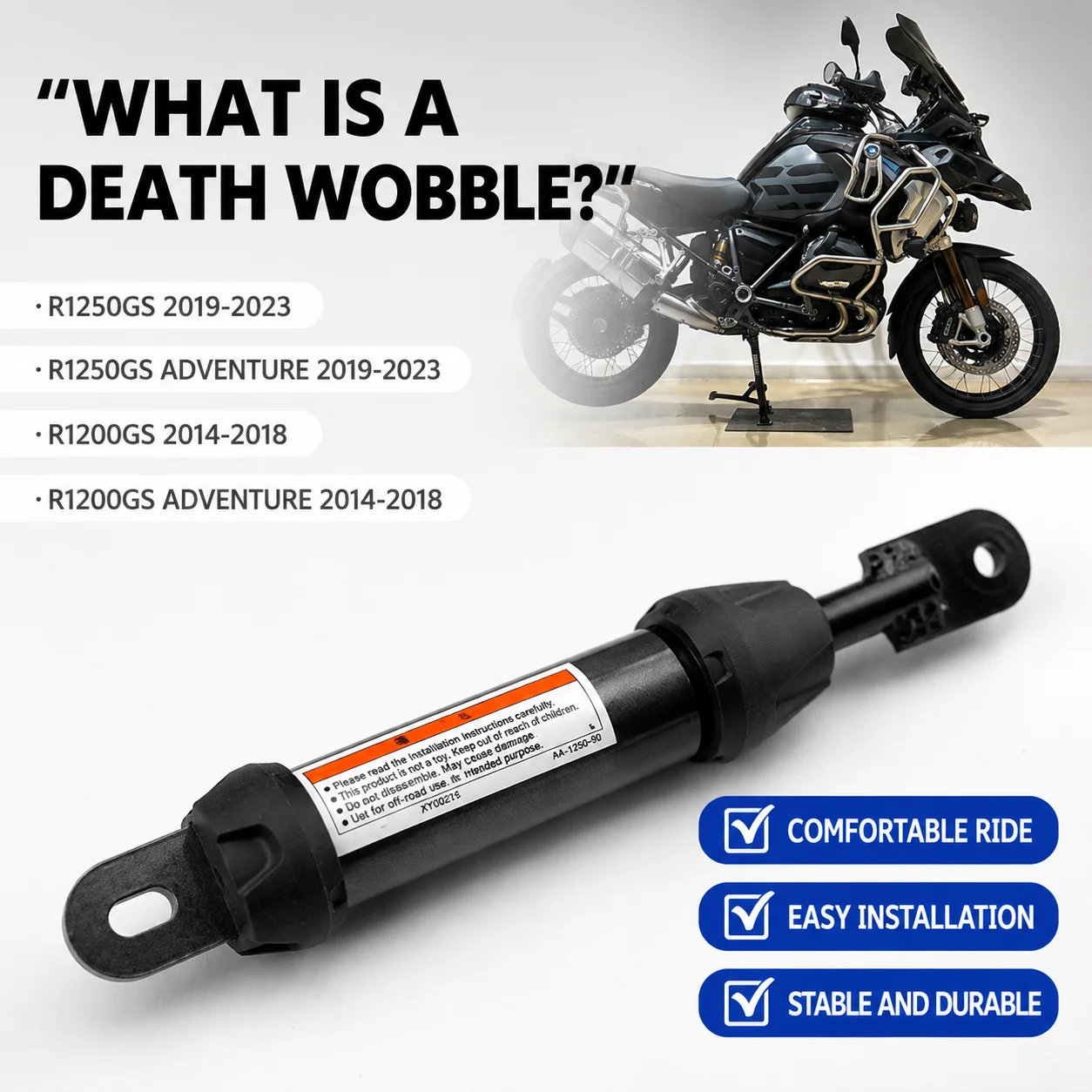 Suitable for BMW R1250GS ADV R150 GS motorcycle accessories, body shock absorber pull rod stability reinforcement bracket damper
Suitable for BMW R1250GS ADV R150 GS motorcycle accessories, body shock absorber pull rod stability reinforcement bracket damper