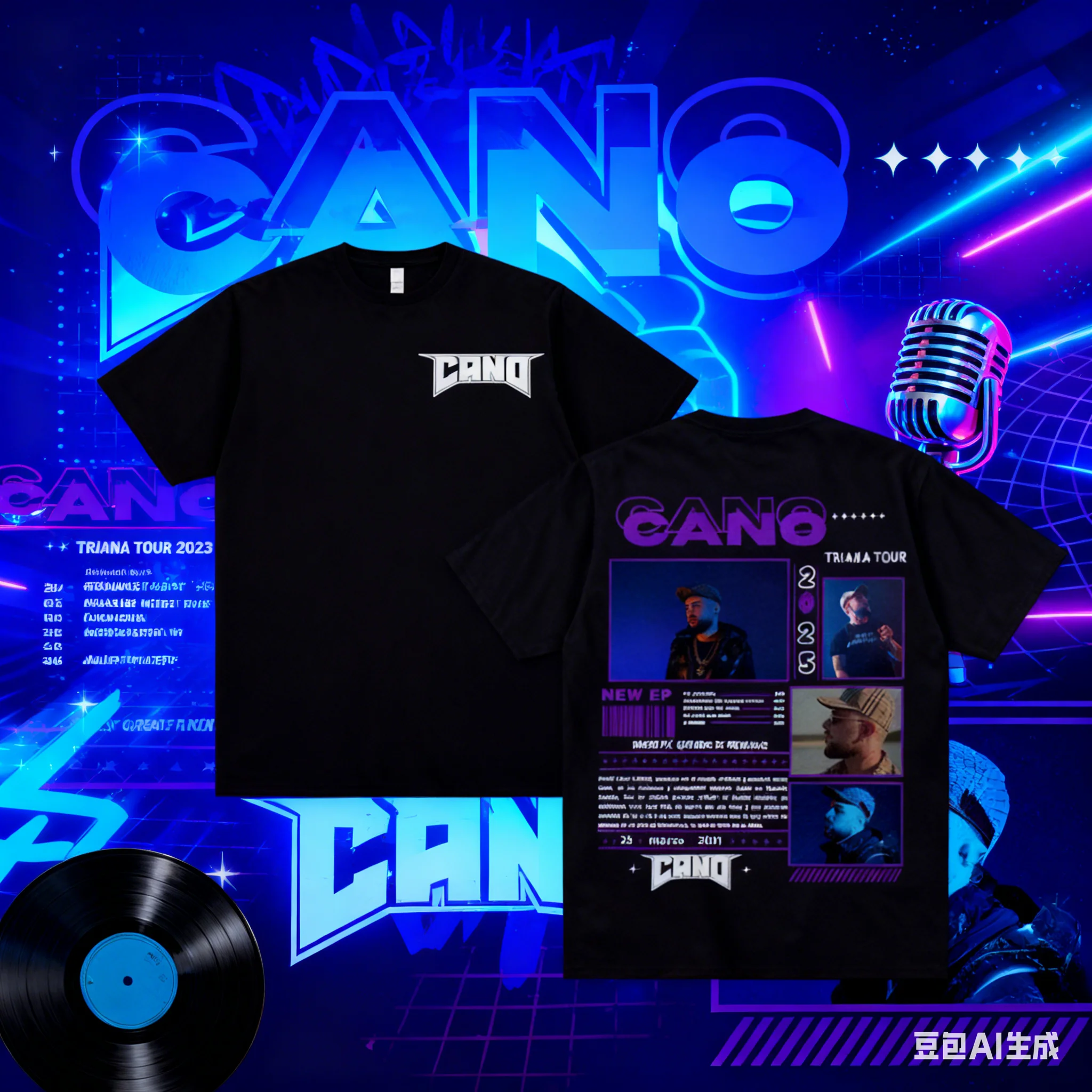 Cano Triana Tour 2025 Merch Rapper T-shirt, Harajuku Hip Hop Punk T-shirt, High-quality Round-neck Co-educational T-shirt
Cano Triana Tour 2025 Merch Rapper T-shirt, Harajuku Hip Hop Punk T-shirt, High-quality Round-neck Co-educational T-shirt