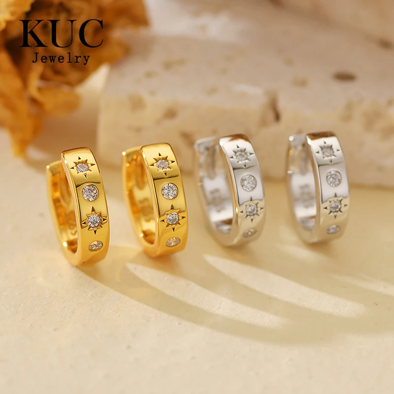 925 Sterling Silver Earrings Original Certificate Zircon Circle Ear Clip Earrings For Women Factory Direct Sales
925 Sterling Silver Earrings Original Certificate Zircon Circle Ear Clip Earrings For Women Factory Direct Sales