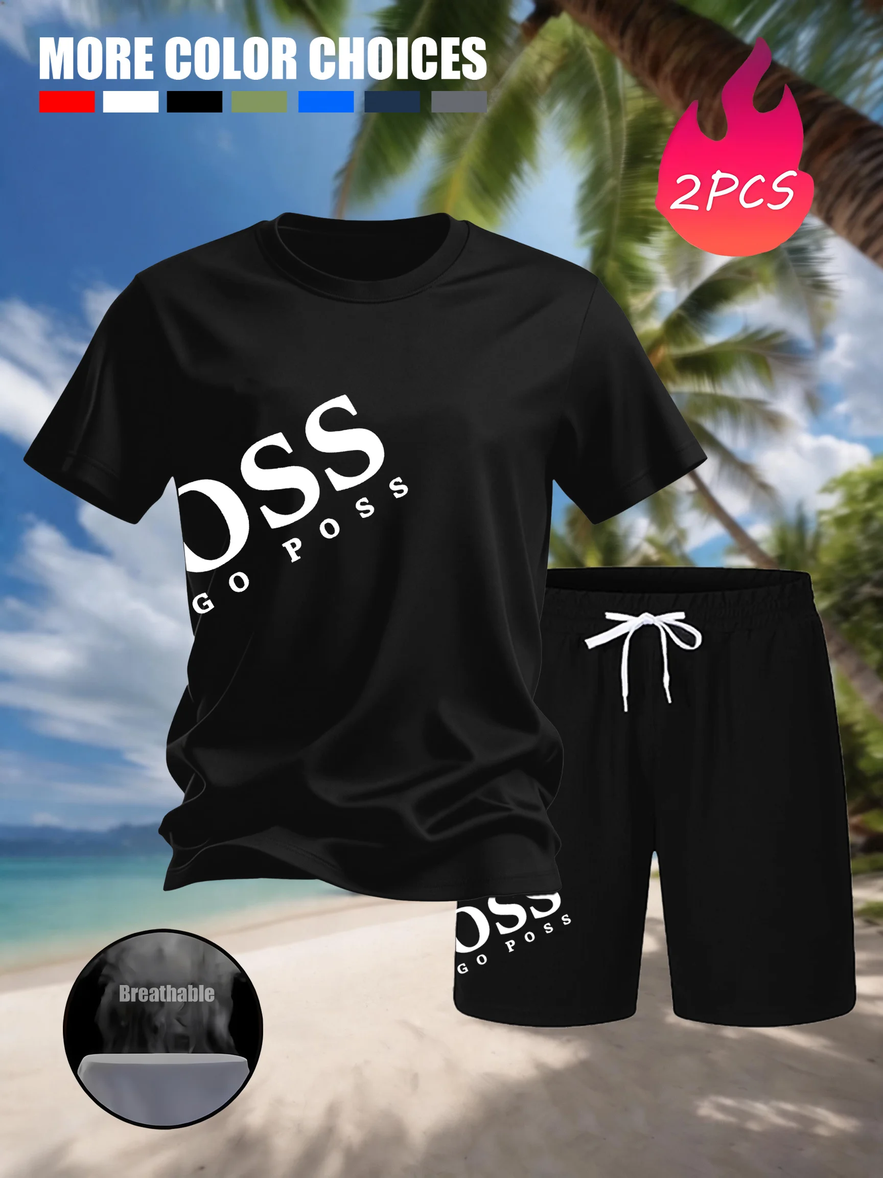 OSS Print Men Two Piece Set Loose Breathable Short Sleeve Tee Drawstring Shorts Sportswear Beach Party Street Outfit
OSS Print Men Two Piece Set Loose Breathable Short Sleeve Tee Drawstring Shorts Sportswear Beach Party Street Outfit