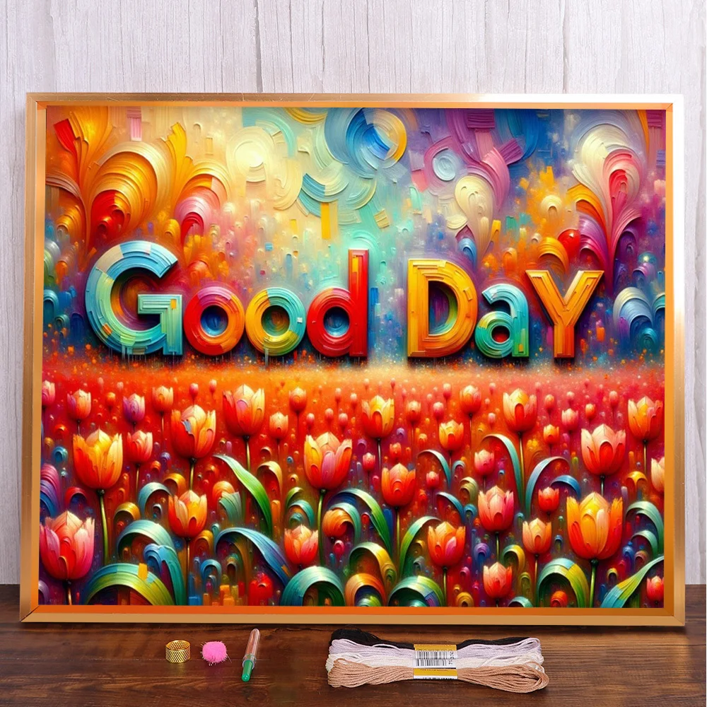 Good Day Flower Printed 11CT Cross-Stitch Kit Embroidery DMC Threads Craft Hobby Handiwork Painting Floss Home Decor Counted
Good Day Flower Printed 11CT Cross-Stitch Kit Embroidery DMC Threads Craft Hobby Handiwork Painting Floss Home Decor Counted
