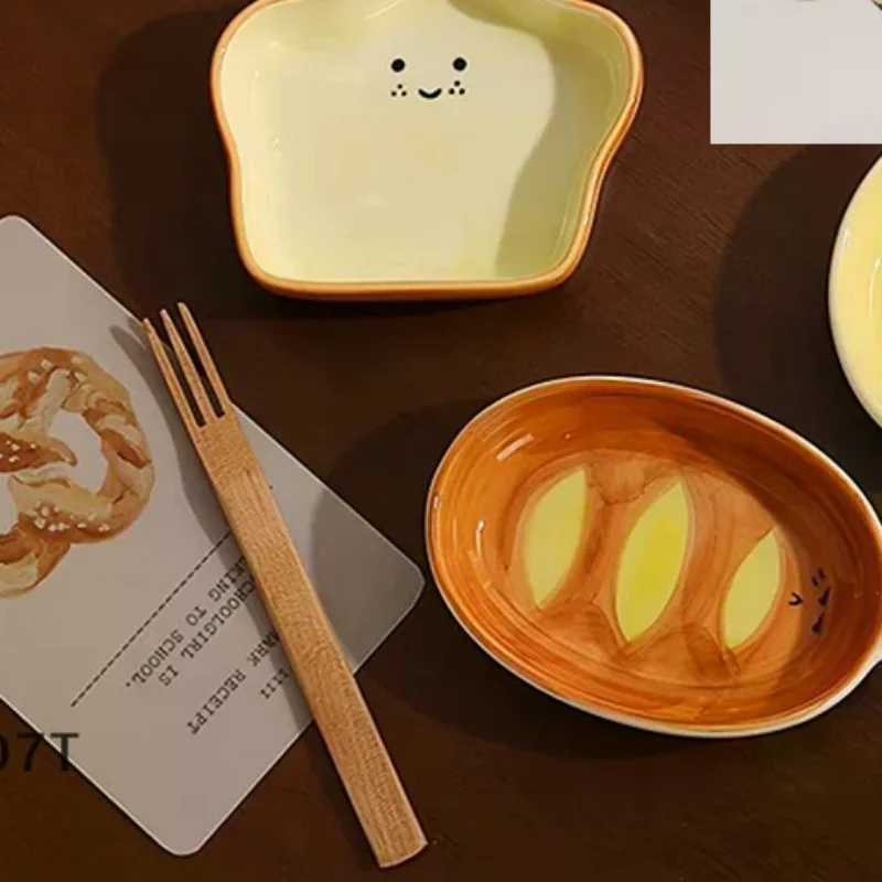Ceramic Bread Plate Cute Croissant Pattern Dessert Plate Home Creative Plate Ceramic Seasoning Plate Dipping Plate
Ceramic Bread Plate Cute Croissant Pattern Dessert Plate Home Creative Plate Ceramic Seasoning Plate Dipping Plate