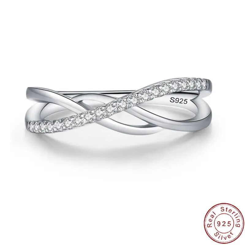 European Cross Geometric Design AAA CZ S925 Sterling Silver Finger Ring For Women Birthday Wedding Jewelry
European Cross Geometric Design AAA CZ S925 Sterling Silver Finger Ring For Women Birthday Wedding Jewelry