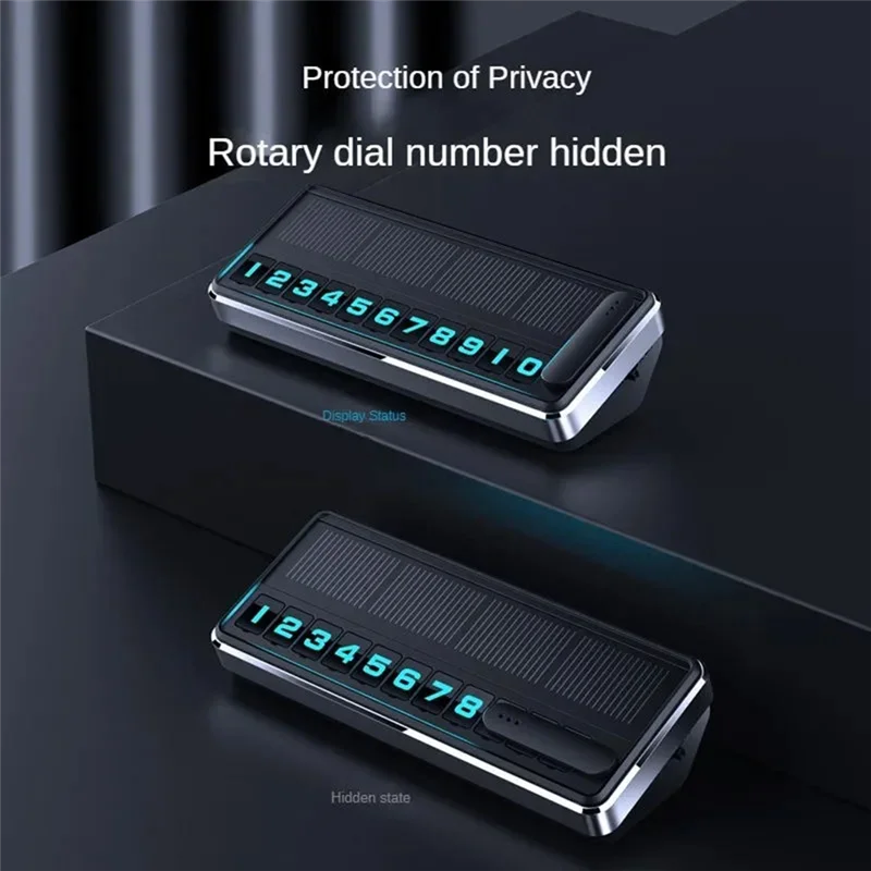 A99F-1PC Solar Car Phone Number Plate Led Lighting Temporary Parking Card Plates Multiple Number Parking Gadgets
A99F-1PC Solar Car Phone Number Plate Led Lighting Temporary Parking Card Plates Multiple Number Parking Gadgets