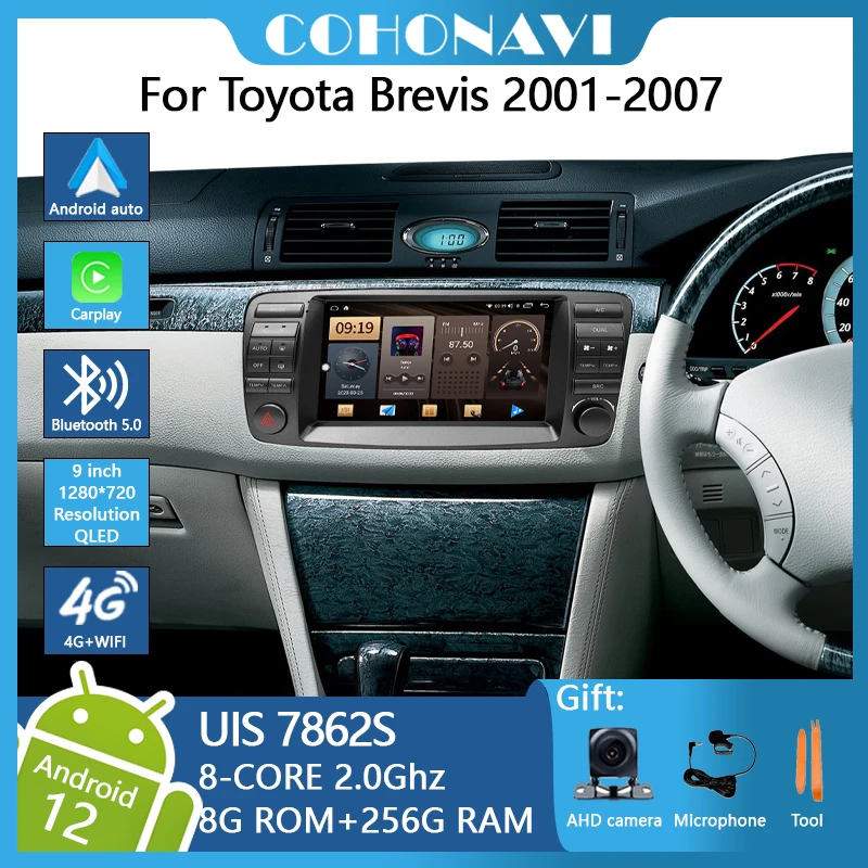 For Toyota Brevis 2001-2007 Android 12 Octa Core 8+256G Gps Stereo Car Multimedia Player Radio Carplay
For Toyota Brevis 2001-2007 Android 12 Octa Core 8+256G Gps Stereo Car Multimedia Player Radio Carplay