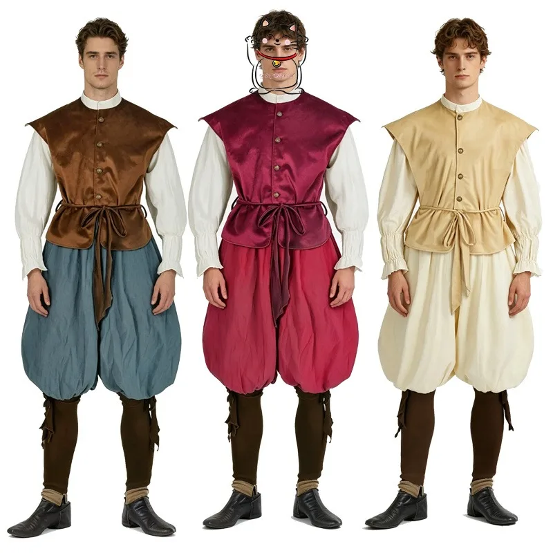 New Retro Medieval Renaissance Pirate Viking Knight Strap Set Cosplay Set Stage Performance Dress Halloween Costume Easter Dress
New Retro Medieval Renaissance Pirate Viking Knight Strap Set Cosplay Set Stage Performance Dress Halloween Costume Easter Dress