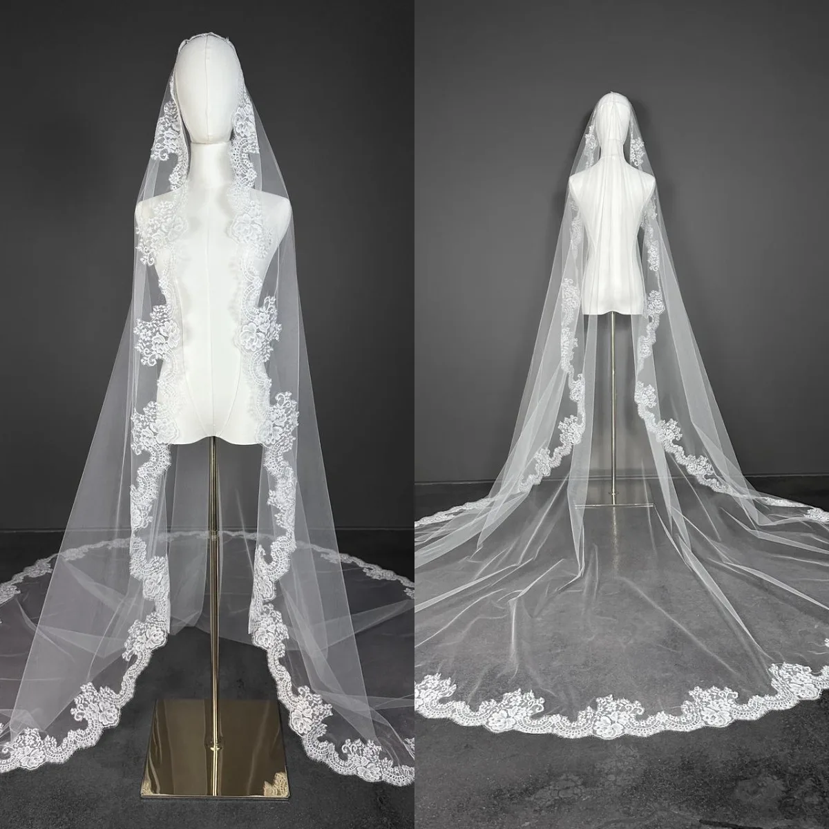 Elegant Bridal Veils For Women 3m Appliques Lace Floor Length Voile Marriage Wedding Veil Tulle Bride Accessories Custom Made
Elegant Bridal Veils For Women 3m Appliques Lace Floor Length Voile Marriage Wedding Veil Tulle Bride Accessories Custom Made