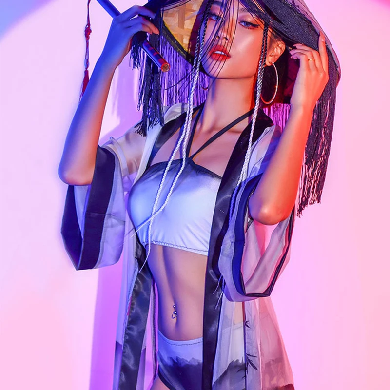 Sexy Lead Dance Suit Printing Chinese Style Jazz Stage Outfit Dance Yiba Bar Ds Costume Nightclub Gogo Cosplay Costume
Sexy Lead Dance Suit Printing Chinese Style Jazz Stage Outfit Dance Yiba Bar Ds Costume Nightclub Gogo Cosplay Costume