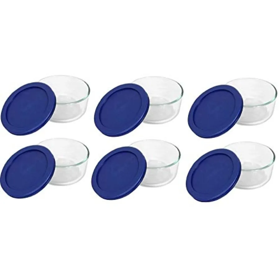 7200 2-Cup Glass Bowl and 7200-PC Dark Blue Lid 6-Pack - Made in USA
7200 2-Cup Glass Bowl and 7200-PC Dark Blue Lid 6-Pack - Made in USA