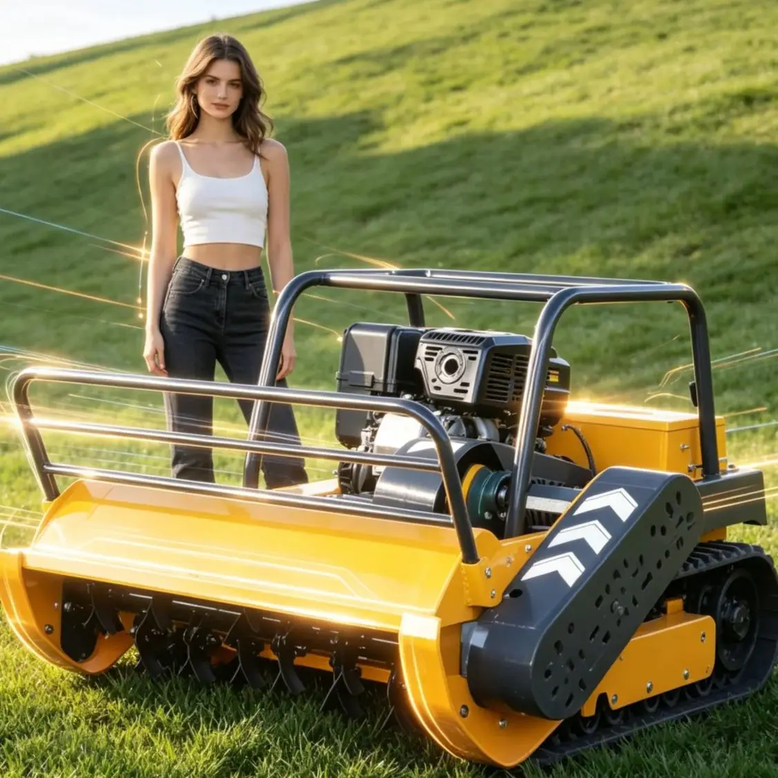 Customized All-Terrain Intelligent Remote Control Lawn Mower with Engine for Agricultural Forestry Remote Operation
Customized All-Terrain Intelligent Remote Control Lawn Mower with Engine for Agricultural Forestry Remote Operation