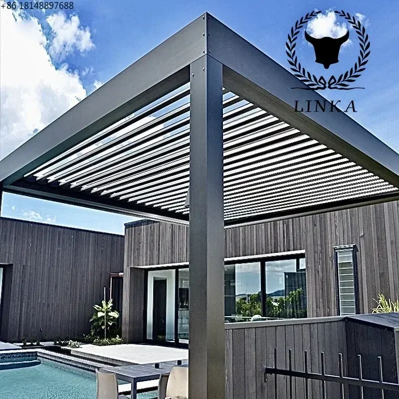 Multifunctional waterproof ceiling remote control electric roller shutter gazebo
Multifunctional waterproof ceiling remote control electric roller shutter gazebo