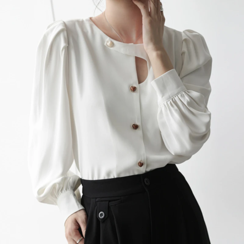 Females Blusas Mujer Elegant Fashion Women Clothing Chiffon O-Neck Tops and Blouses Long Sleeves Solid Button Tops Dropshipping
Females Blusas Mujer Elegant Fashion Women Clothing Chiffon O-Neck Tops and Blouses Long Sleeves Solid Button Tops Dropshipping