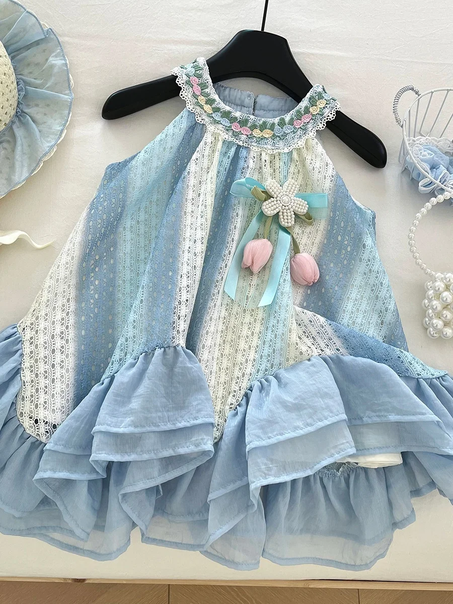 2025 New Summer Girls Lace Hollow out Floral Cover up Dr Faionable Strapl Dr Sweet Sle Straight Cut Silken Gown
2025 New Summer Girls Lace Hollow out Floral Cover up Dr Faionable Strapl Dr Sweet Sle Straight Cut Silken Gown