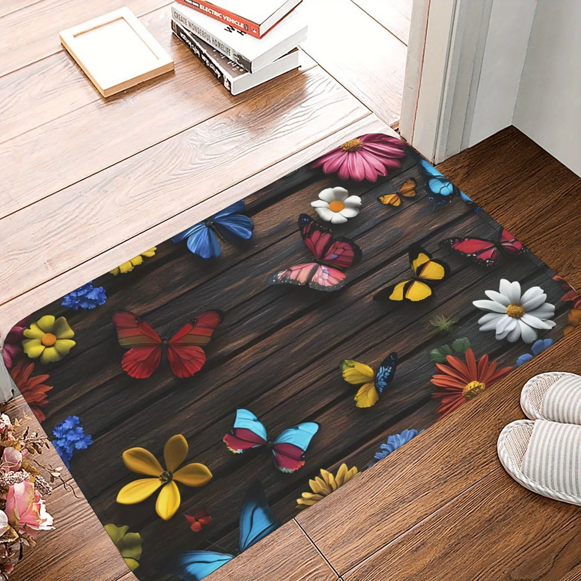 1PC Butterflies and Blooms Kitchen Rug Non-Slip Door Mat Pop design Bathroom Rug Bath Mat Carpet for Home Sink Laundry Decor
1PC Butterflies and Blooms Kitchen Rug Non-Slip Door Mat Pop design Bathroom Rug Bath Mat Carpet for Home Sink Laundry Decor