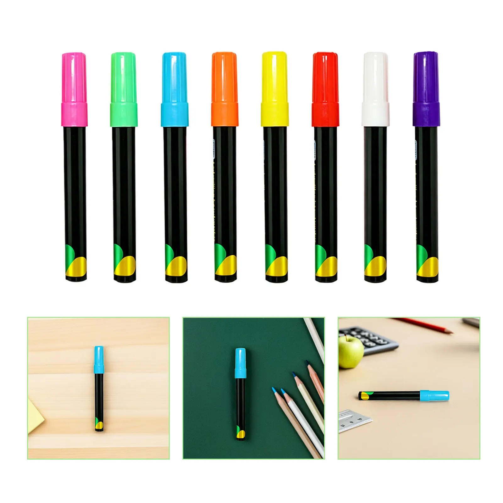 8Pcs Fluorescent Whiteboard Markers High Grade Dry Erase Pens for Glass Plastic Chalkboard Bright Liquid Ink Multicolor
8Pcs Fluorescent Whiteboard Markers High Grade Dry Erase Pens for Glass Plastic Chalkboard Bright Liquid Ink Multicolor