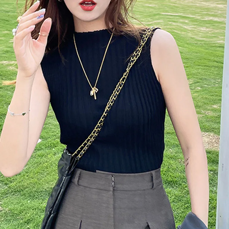 Вязаный свитер, женские пуловеры, новый черный вязаный свитер без рукавов с воротником-стойкой, пуловер, женские топы, свитера Sueters De Mujer Q1211
Вязаный свитер, женские пуловеры, новый черный вязаный свитер без рукавов с воротником-стойкой, пуловер, женские топы, свитера Sueters De Mujer Q1211