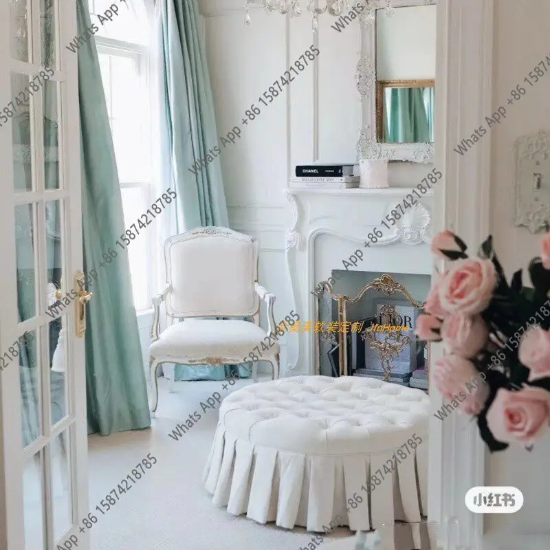 Rt Italian Romantic Luxury High Backrest Pure White Pleated Sofa Chair French Cream Style Fashionable And Comfortable
Rt Italian Romantic Luxury High Backrest Pure White Pleated Sofa Chair French Cream Style Fashionable And Comfortable