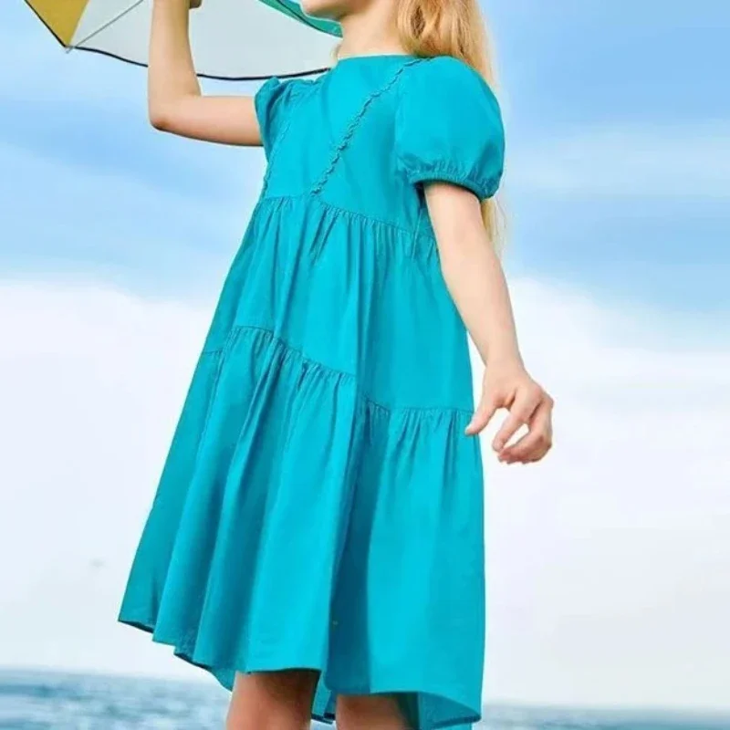 2025 Summer New Western Style Solid Color Sweet Vacation Style Children's Dress
2025 Summer New Western Style Solid Color Sweet Vacation Style Children's Dress