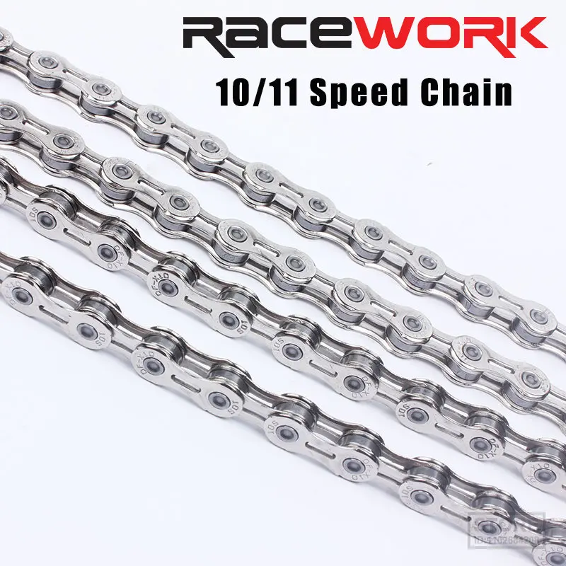 Цепь велосипедная RACEWORK, полые 116L цепи для горных велосипедов, скорость 8 9 10 11, серебро, для shimmo SRAM Campagnolo
Цепь велосипедная RACEWORK, полые 116L цепи для горных велосипедов, скорость 8 9 10 11, серебро, для shimmo SRAM Campagnolo