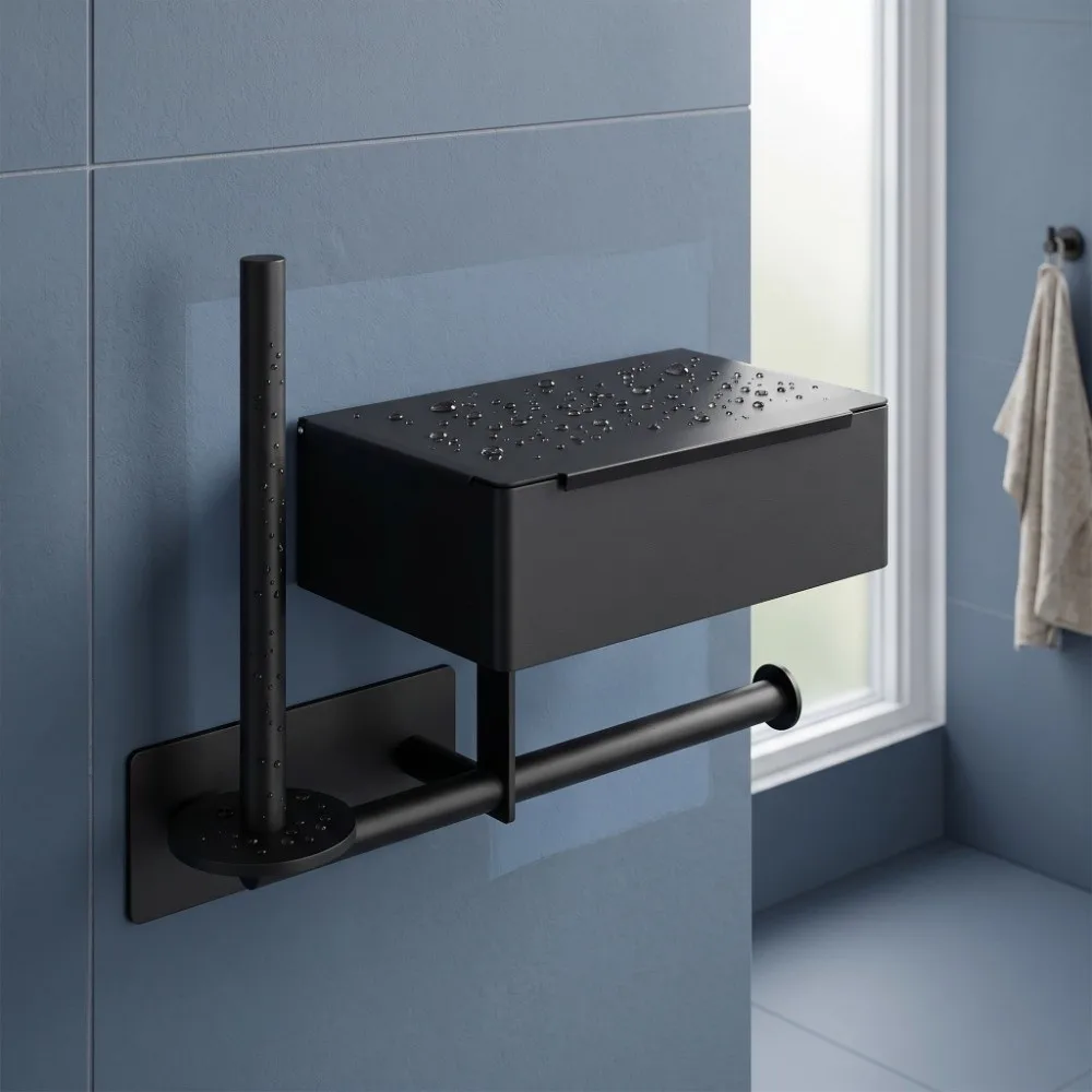Stainless Steel Toilet Paper Holder Vertical Double Rod Tissue Rack Multifunctional Punch-Free Storage Rack Bathroom
Stainless Steel Toilet Paper Holder Vertical Double Rod Tissue Rack Multifunctional Punch-Free Storage Rack Bathroom