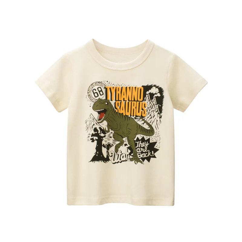2022 Summer New Short Sleeve Top Boys Breathable Cotton Children's Clothing Kids Fashion Letter Dinosaur Print T-Shirt
2022 Summer New Short Sleeve Top Boys Breathable Cotton Children's Clothing Kids Fashion Letter Dinosaur Print T-Shirt