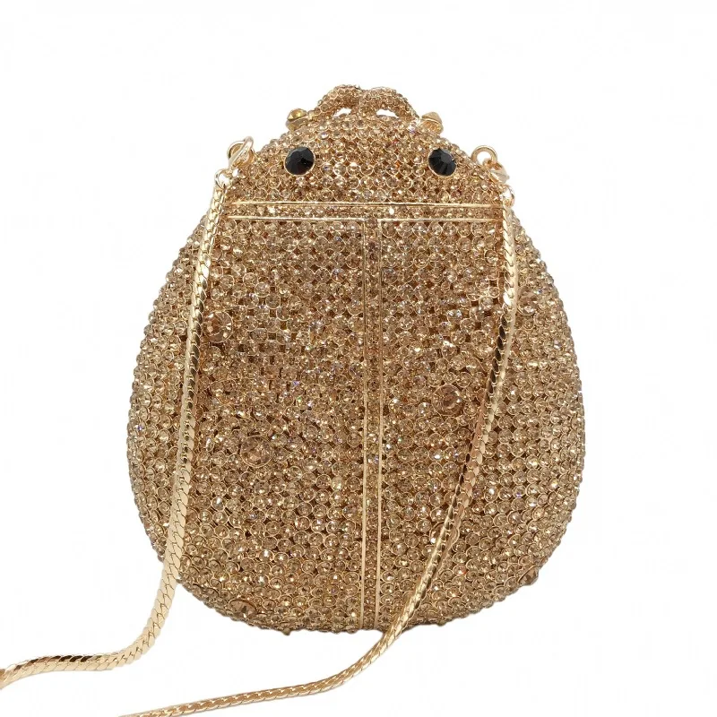 Cartoon Animal Diamond-encrusted Dinner Bag Beetle-shaped Hard Box Full Of Diamonds-themed Banquet Diamond Clutch Bags For Women
Cartoon Animal Diamond-encrusted Dinner Bag Beetle-shaped Hard Box Full Of Diamonds-themed Banquet Diamond Clutch Bags For Women