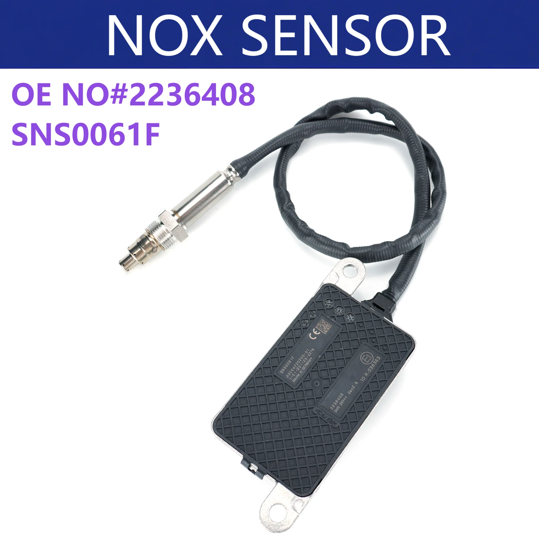 2236408 SCR 24v Nox Nitrogen Oxide Sensor Nox Sensor for DAF Truck CF XF 12.6L Euro Heavy Truck Aftermarket Part 2236408 SNS0061
2236408 SCR 24v Nox Nitrogen Oxide Sensor Nox Sensor for DAF Truck CF XF 12.6L Euro Heavy Truck Aftermarket Part 2236408 SNS0061