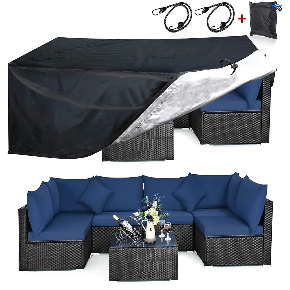 Patio Furniture Covers, Heavy Duty 600D Outdoor Furniture Cover Waterproof & Dust Proof For Sectional Sofa Set Cover, Patio
Patio Furniture Covers, Heavy Duty 600D Outdoor Furniture Cover Waterproof & Dust Proof For Sectional Sofa Set Cover, Patio