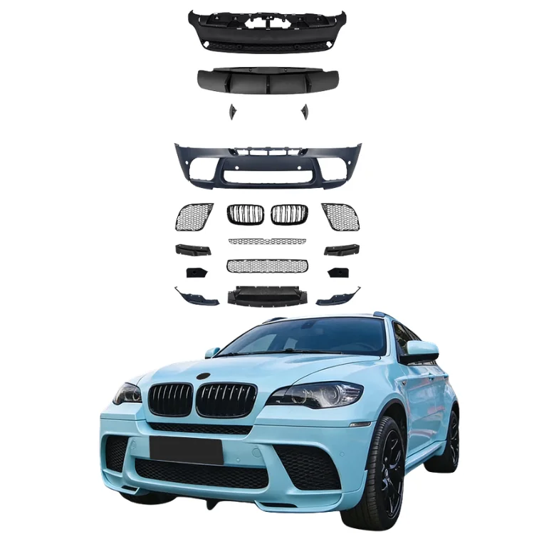 Auto Parts Body Kit for X6 E71 2008-2013 to M Performance Front Bumper Assembly Rear Bumper Grille Non Cut 100% Fitment
Auto Parts Body Kit for X6 E71 2008-2013 to M Performance Front Bumper Assembly Rear Bumper Grille Non Cut 100% Fitment