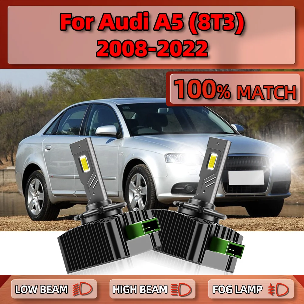 D3S LED Headlight Bulbs 12V Canbus No Error 25000LM LED Lights 6000K For Audi A5 (8T3) 2008-2016 2017 2018 2019 2020 2021 2022
D3S LED Headlight Bulbs 12V Canbus No Error 25000LM LED Lights 6000K For Audi A5 (8T3) 2008-2016 2017 2018 2019 2020 2021 2022