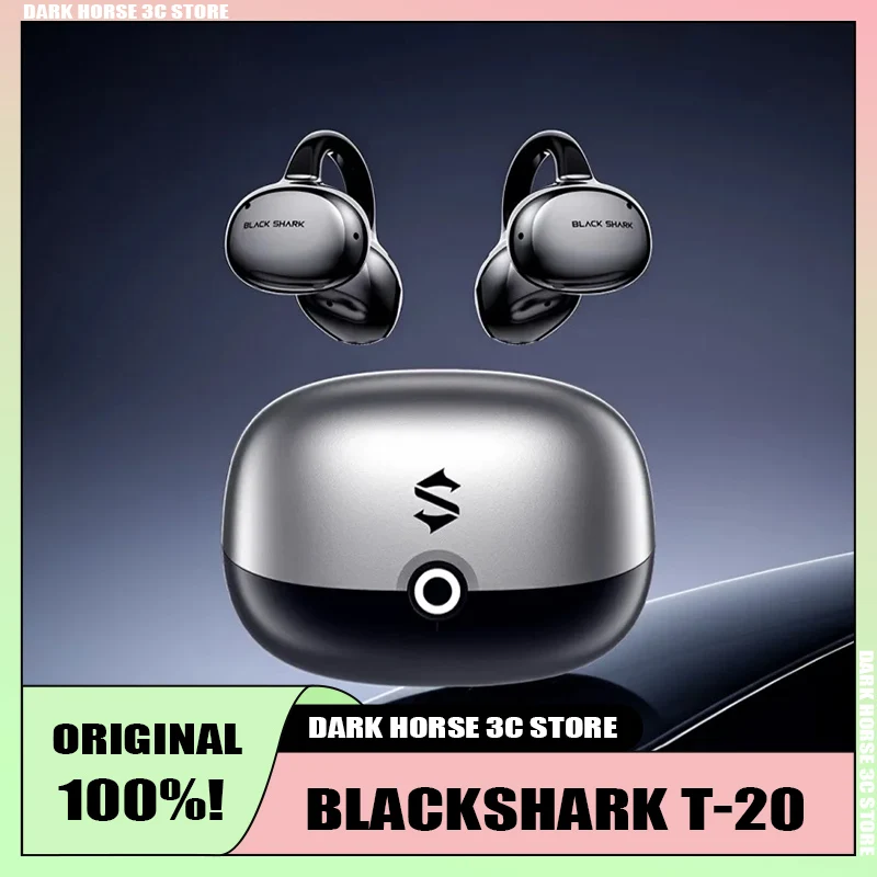 Black Shark Open Ear Pro Wireless Earphones T20 Sports ANC Gaming Bluetooth Earphones IPX5 Waterproof AI Translation Headphones
Black Shark Open Ear Pro Wireless Earphones T20 Sports ANC Gaming Bluetooth Earphones IPX5 Waterproof AI Translation Headphones