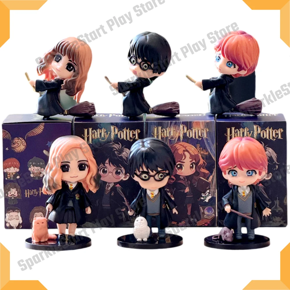 Hot 6pcs/set Harri Q Style Potter Posket Hermione Ron Hedwig Vinyl Figure Toy Cake Decoration Car Model PVC Doll Gift Toys
Hot 6pcs/set Harri Q Style Potter Posket Hermione Ron Hedwig Vinyl Figure Toy Cake Decoration Car Model PVC Doll Gift Toys