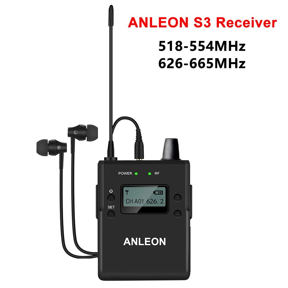 Наушники-вкладыши ANLEON S3 Body-pack 518-554 МГц/626-665 МГц для беспроводной системы монитора, чистый звук, подарок для Idol
Наушники-вкладыши ANLEON S3 Body-pack 518-554 МГц/626-665 МГц для беспроводной системы монитора, чистый звук, подарок для Idol