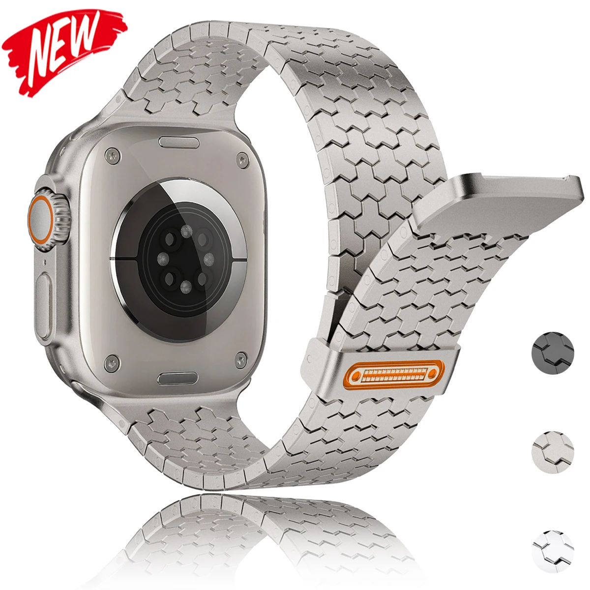 Роскошный металлический ремешок для Iwatch Ultra 3/2 49 мм 38 40 41 45 46 44 мм Магнитный ремешок из нержавеющей стали для Apple Watch S11 10 9 8 7 SE3
Роскошный металлический ремешок для Iwatch Ultra 3/2 49 мм 38 40 41 45 46 44 мм Магнитный ремешок из нержавеющей стали для Apple Watch S11 10 9 8 7 SE3