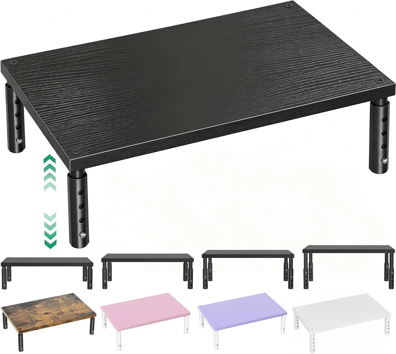 Adjustable Monitor Stand Riser, 4-Level Ergonomic Wooden Laptop Stand for Desk, Home Office Workspace Organizer
Adjustable Monitor Stand Riser, 4-Level Ergonomic Wooden Laptop Stand for Desk, Home Office Workspace Organizer