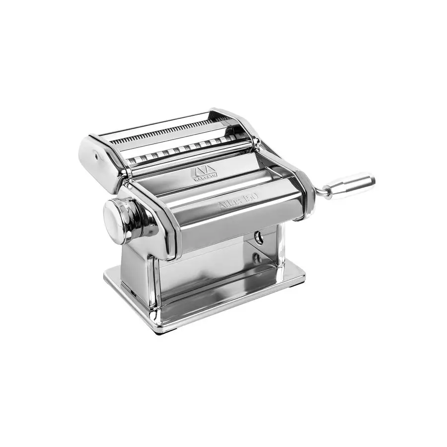 Made in Italy Atlas 150 Design Manual Pasta Maker Machine, Chrome Steel. Makes Lasagna, Fettuccine amp Tagliolini
Made in Italy Atlas 150 Design Manual Pasta Maker Machine, Chrome Steel. Makes Lasagna, Fettuccine amp Tagliolini