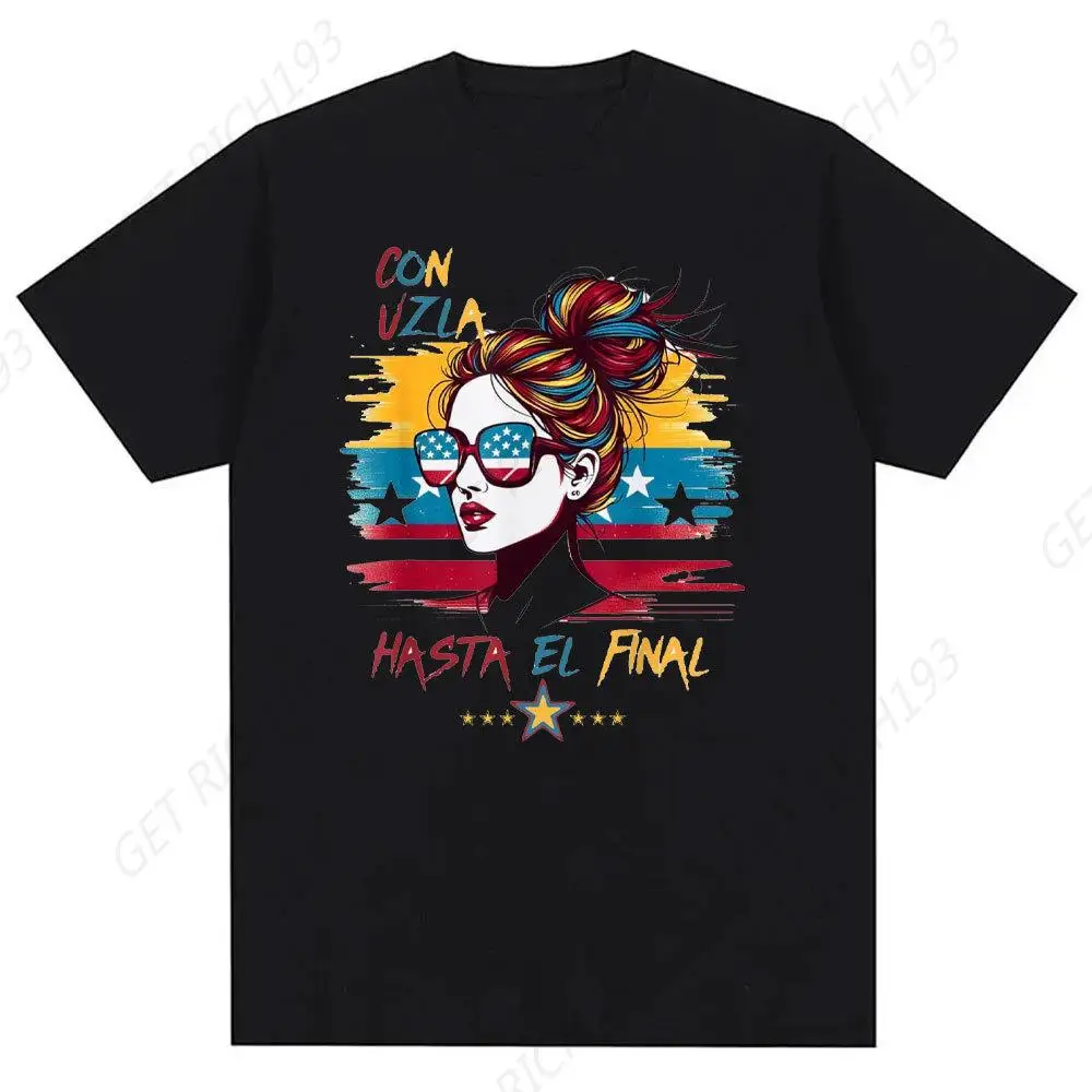 Con Venezuela Hasta El Final Pride Latina Venezuelan Women'S T-Shirt Aesthetic Clothes Harajuku Kawaii Clothes Graphic T Shirts
Con Venezuela Hasta El Final Pride Latina Venezuelan Women'S T-Shirt Aesthetic Clothes Harajuku Kawaii Clothes Graphic T Shirts