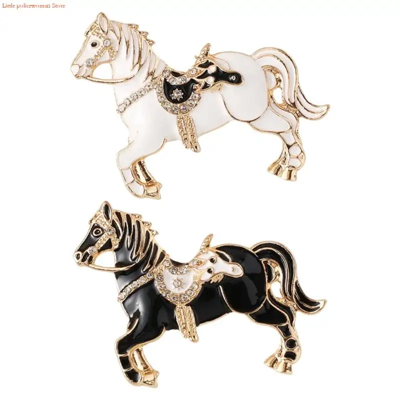 F92D Versatile Horse Brooch Jewelry Secure Closure Lapel Pin Design Ergonomic Wear For Party Office or Daily Use
F92D Versatile Horse Brooch Jewelry Secure Closure Lapel Pin Design Ergonomic Wear For Party Office or Daily Use