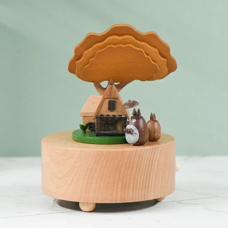 Music Box Home Decor Table Top Decor Cartoon Rotating Music Box Wooden Crafts Hand Winding
Music Box Home Decor Table Top Decor Cartoon Rotating Music Box Wooden Crafts Hand Winding