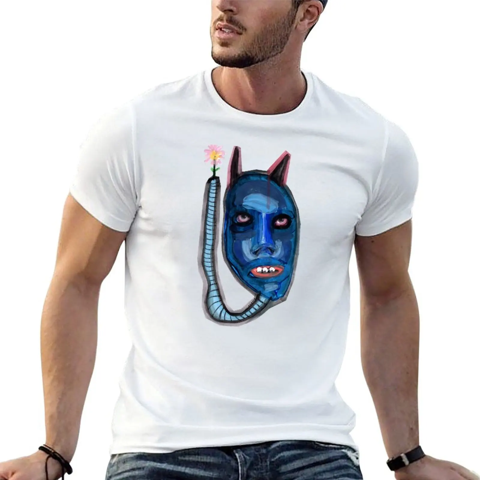 a blue worm holding a flower T-Shirt t shirt man casual cotton t shirt man T-Shirt
a blue worm holding a flower T-Shirt t shirt man casual cotton t shirt man T-Shirt